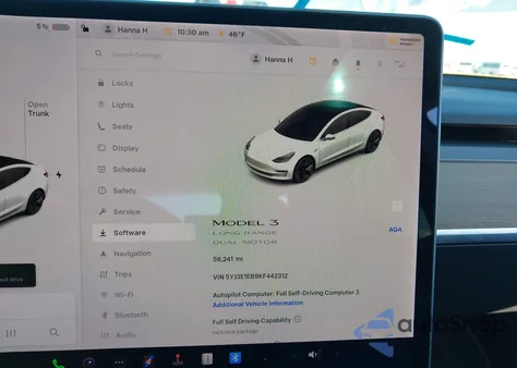 2019 Tesla Model 3 Long Range/Performance z USA, uszkodzony, nr VIN 5YJ3E1EB9KF442312